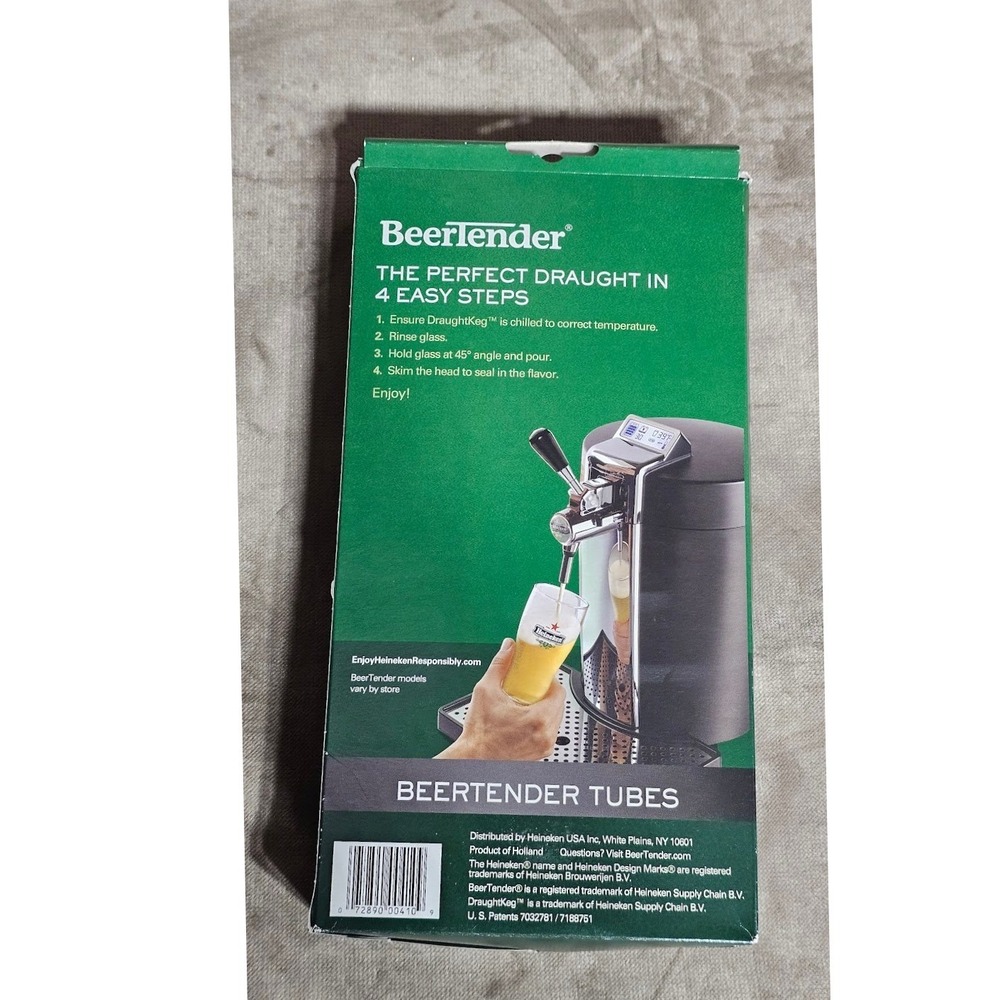 Heineken BeerTender Tubes (6 Pack) for DraughtKeg System Replacement Parts